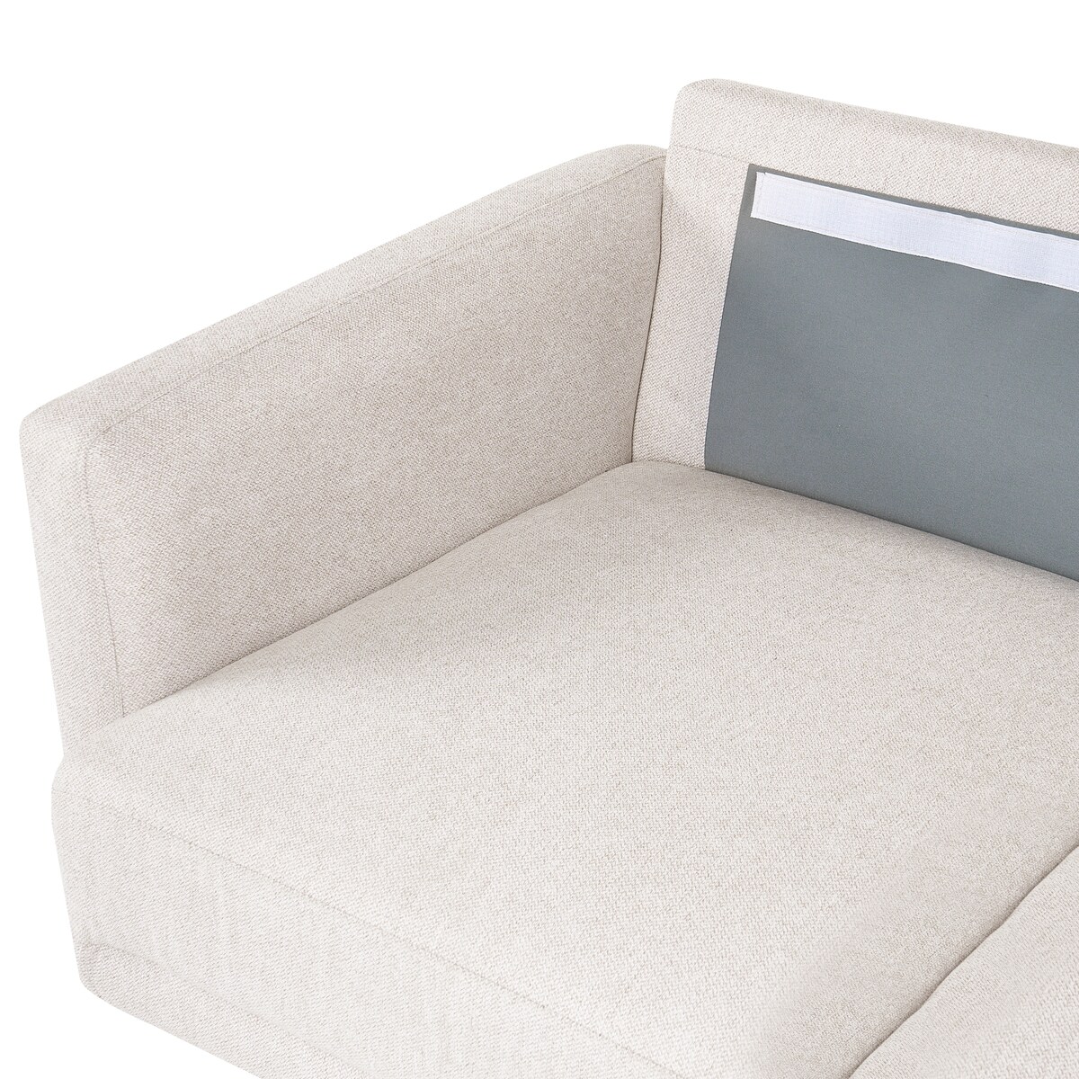 Narożnik dla 4 osób BREDA Jasnobeżowy Lewostronny