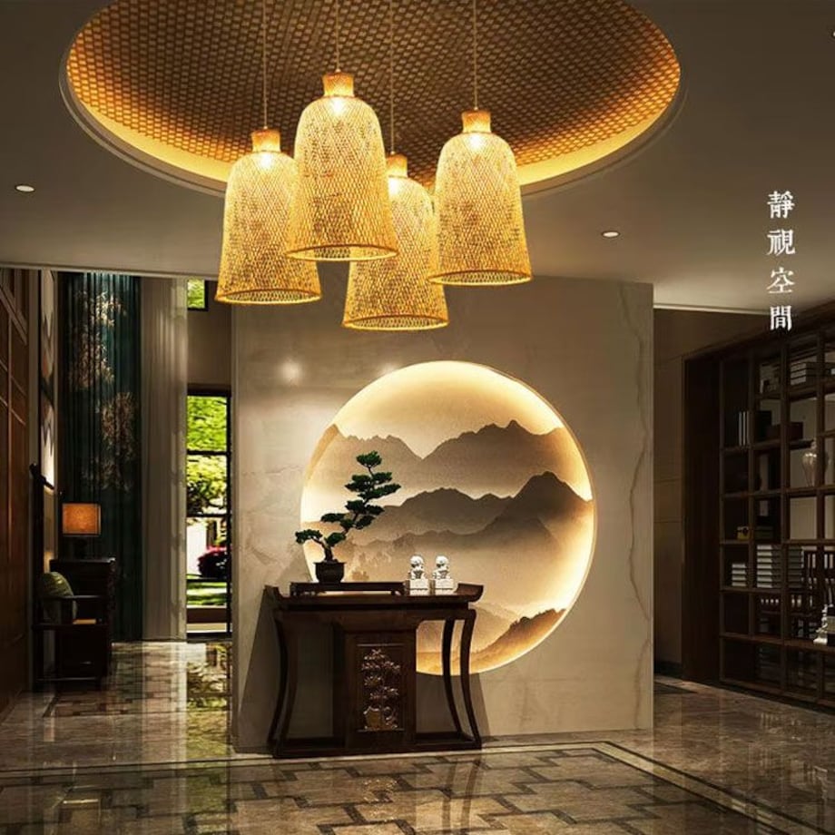 Lampa wisząca pleciona Boho APP1633-1CP