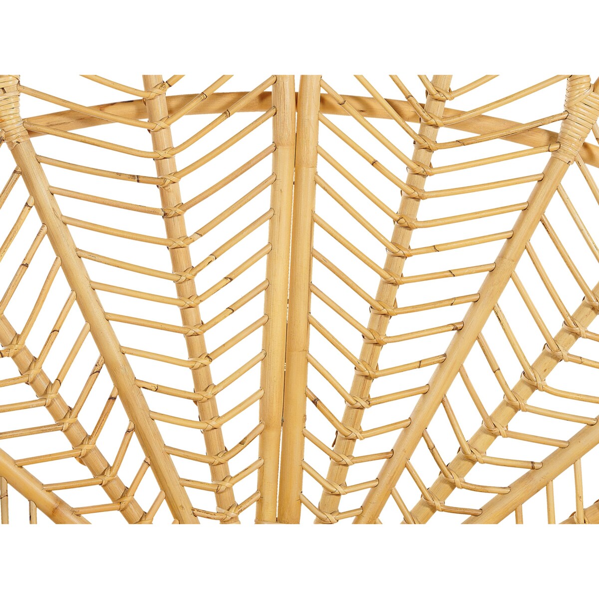 Łóżko Rattan FLORENTINE 160 x 200 cm Jasnobrązowy