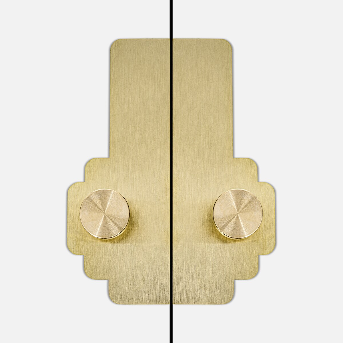 NENA MOROCCO Mx2 uchwyt jednopunktowy mosiężny szczotkowany nielakierowany