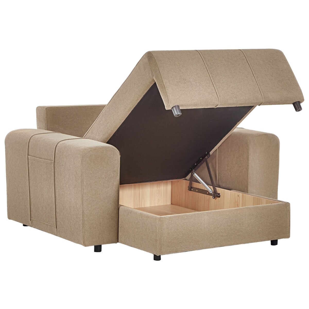 Szezlong brązowy INNVIK