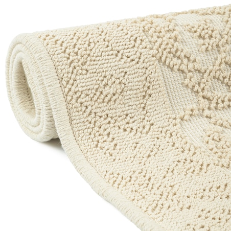 Dywanik łazienkowy Lino 50x80 cm bawełniany ornament beżowy szt