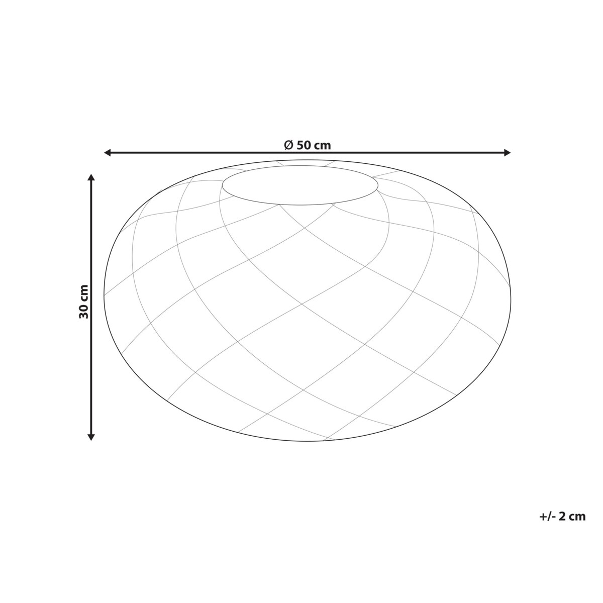 Puf makrama ⌀ 50 cm beżowy BERKANE