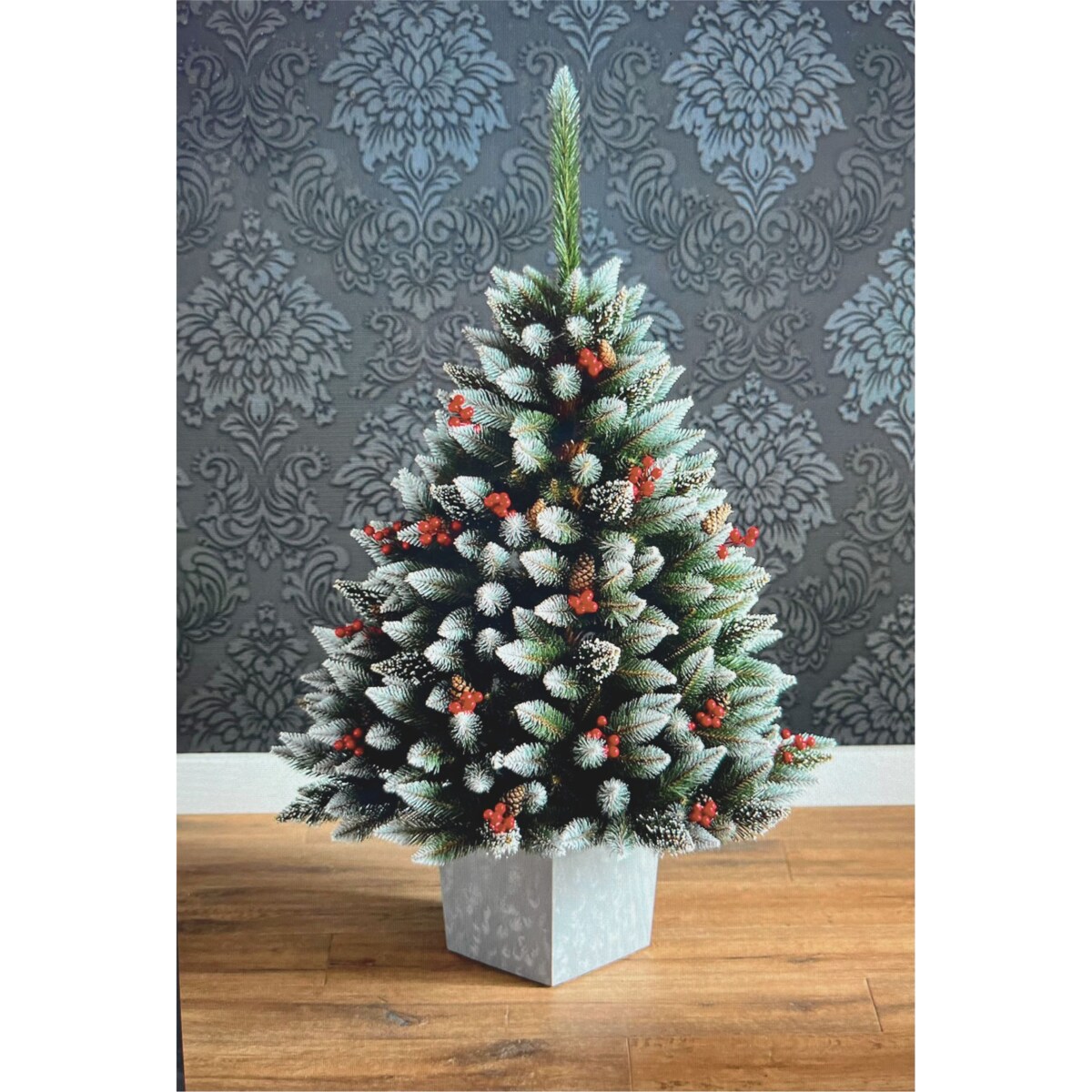 Choinka Premium Świerk Diamentowy Ilex w Kwadratowej Donicy 110 cm X-Choinka 7 kolorów donicy