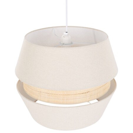 Lampa wisząca lniana beżowa ATOYAC