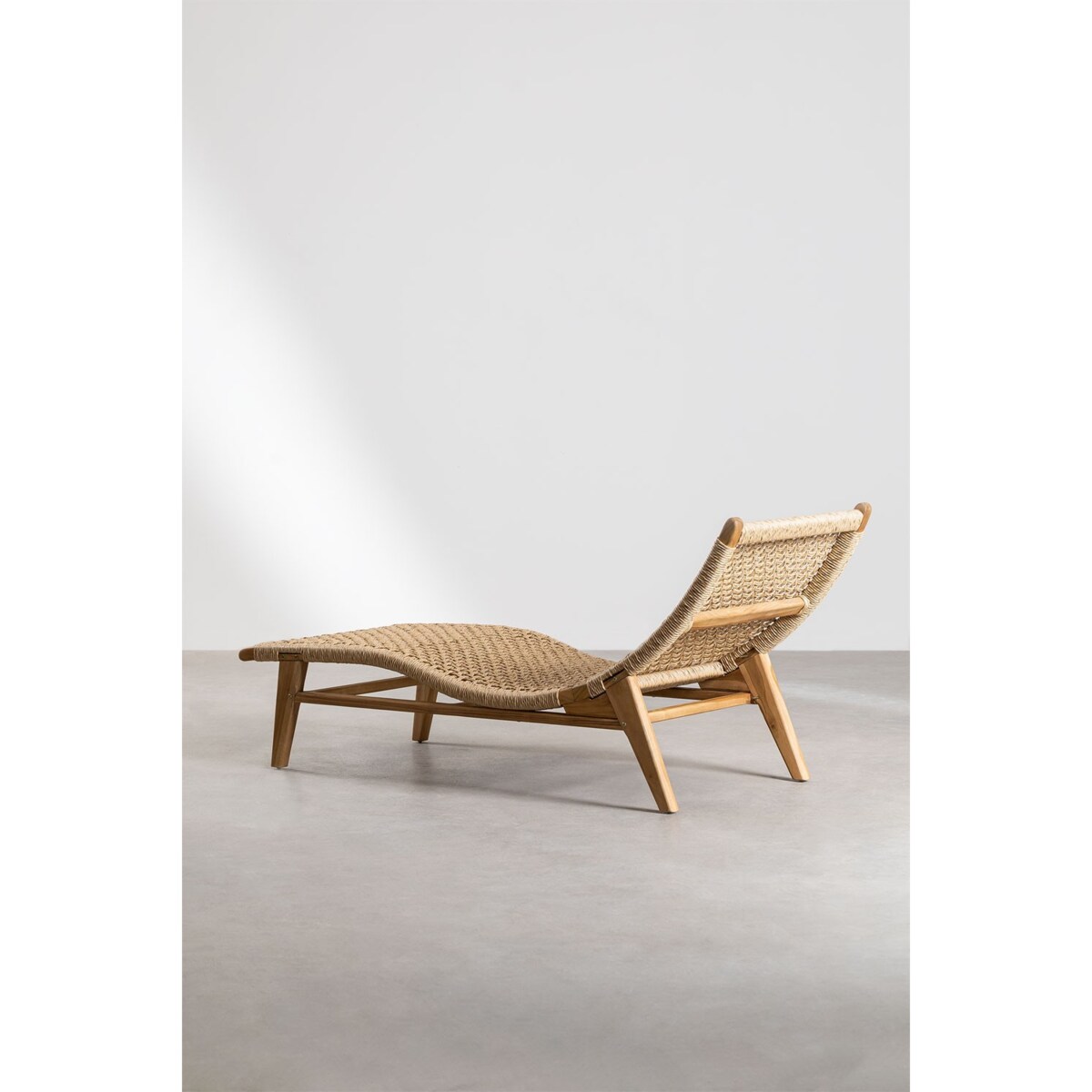 Leżak z drewna tekowego Pitea