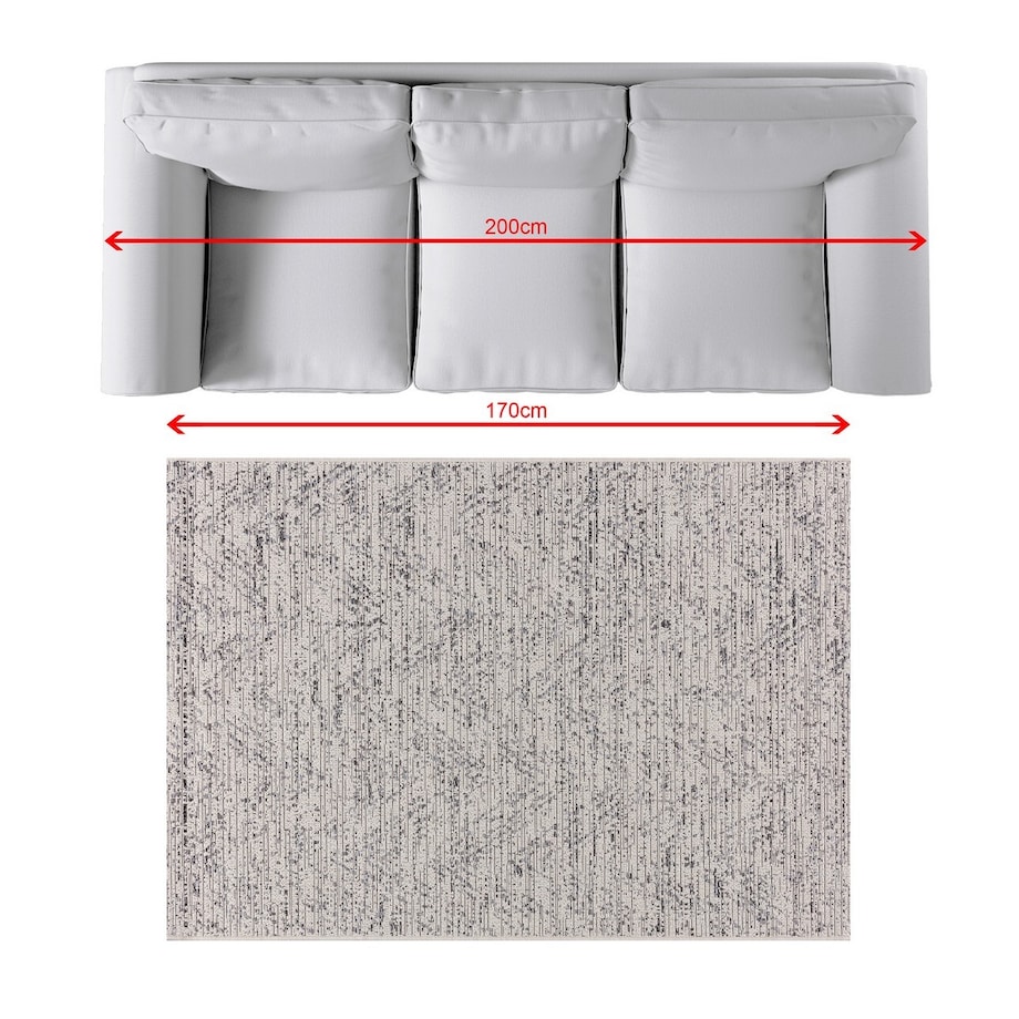 Dywan Breeze charcoal/grey 120x170cm, 120 x 170 cm