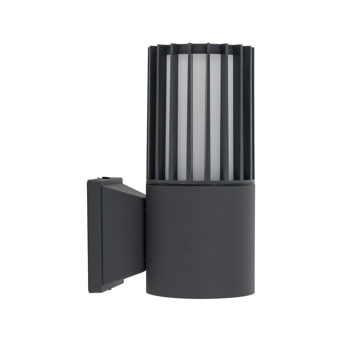 Kinkiet zewnętrzny TK Lighting RIBO GRAY IP54 E27 szaro-biały aluminiowy na elewację i taras
