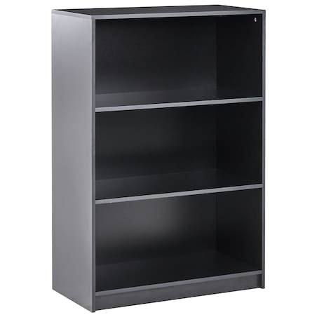 Regał na książki 3 półki ZEHNA 117 cm Czarny