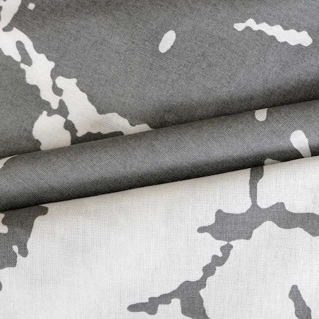 Pościel bawełniana 200x220 Mercer Grey szara i biała w dekoracyjny wzór, Cottonlove Exclusive, Darymex