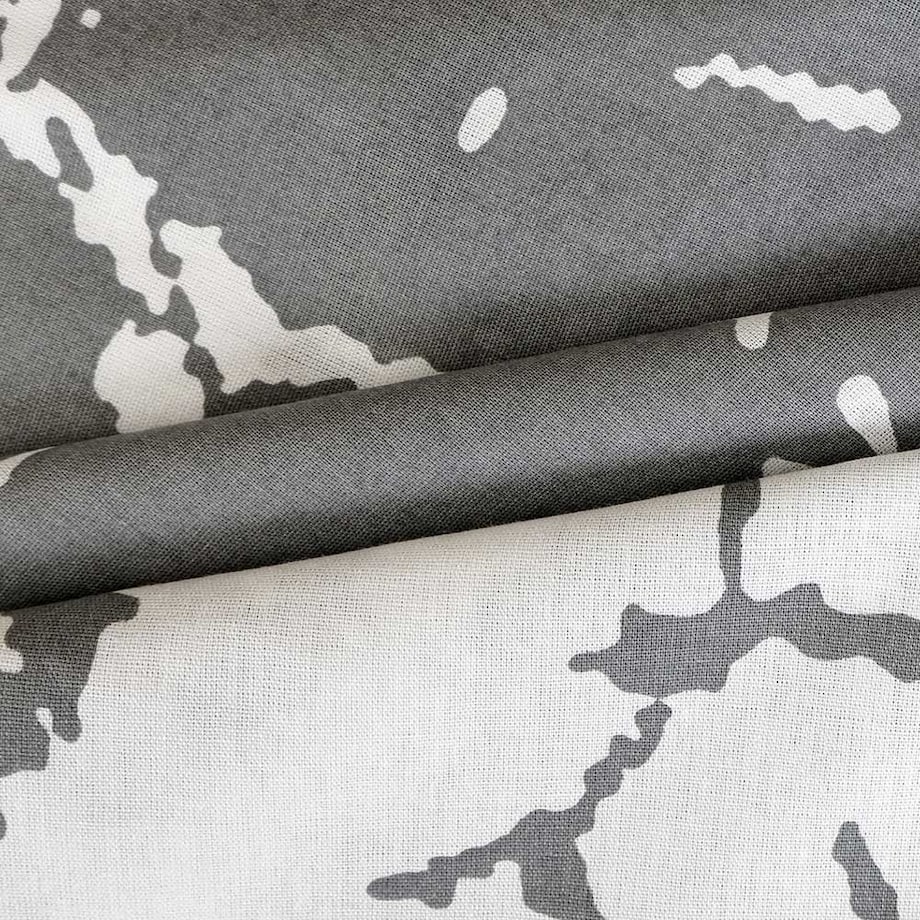 Pościel bawełniana 200x220 Mercer Grey szara i biała w dekoracyjny wzór, Cottonlove Exclusive, Darymex