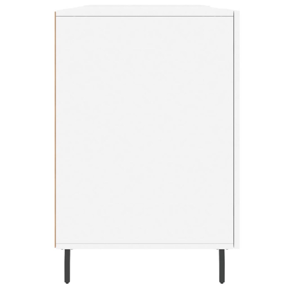 vidaXL Biurko, białe, 140x50x75 cm, materiał drewnopochodny