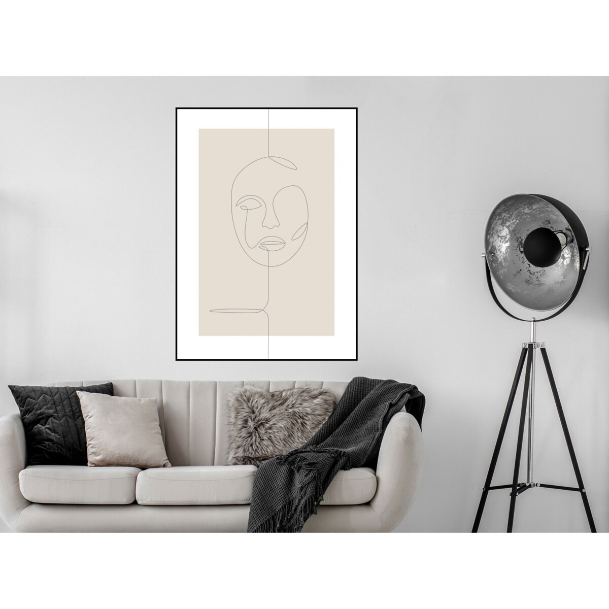 Poster Story, Plakat, Obraz - Twarz w Konturach, wymiary 70 x 100 cm