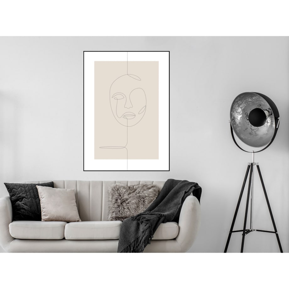 Poster Story, Plakat, Obraz - Twarz w Konturach, wymiary 70 x 100 cm