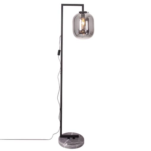 Loftowa lampa podłogowa Leola 4100590-4505 By Rydens stojąca przydymiona