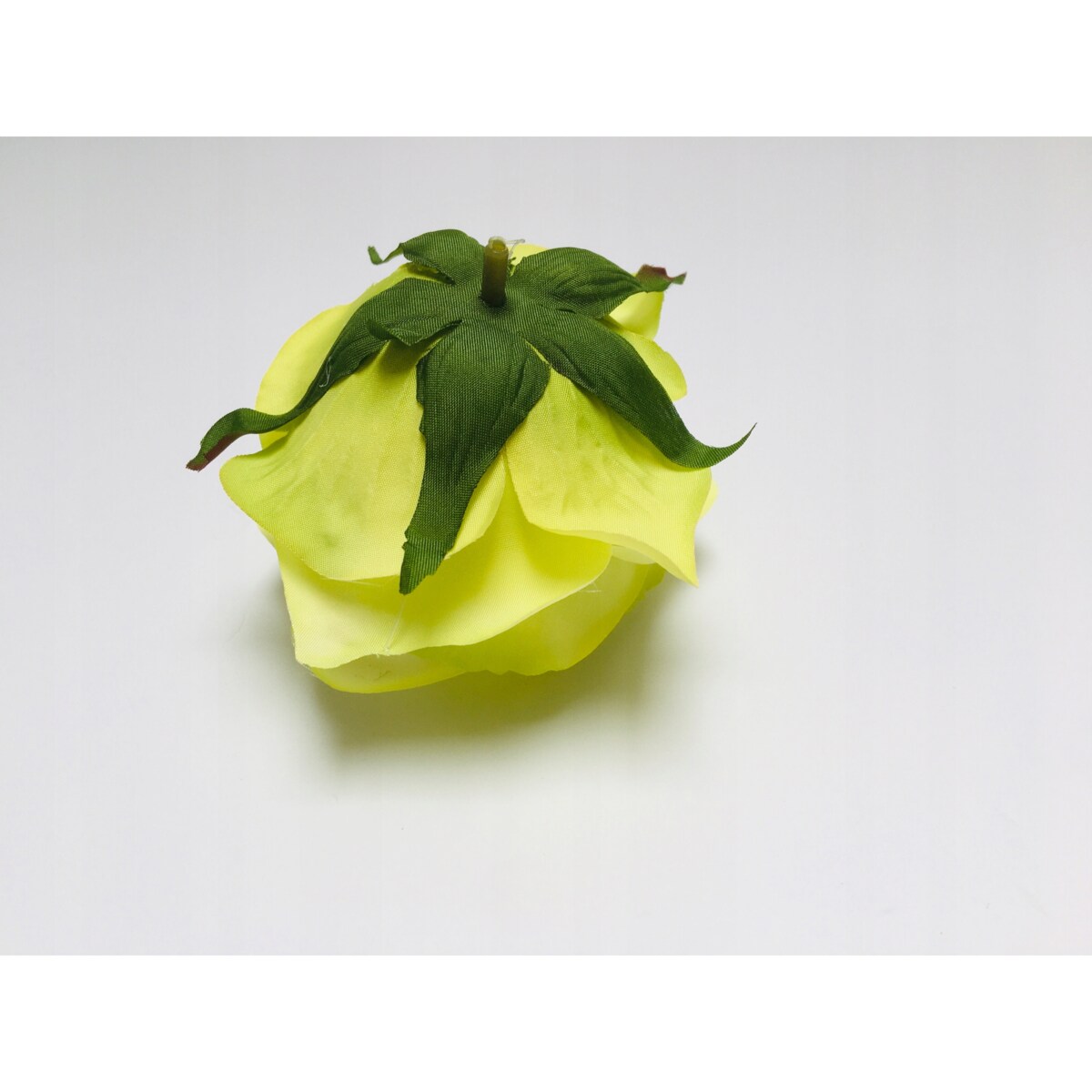 6x RÓŻA SZTUCZNA główka kwiatowa wyrobowa STROIKA ZIELONA ładna kompozycja