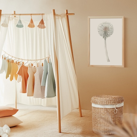 Plakat dla dzieci Dmuchawiec 30x40