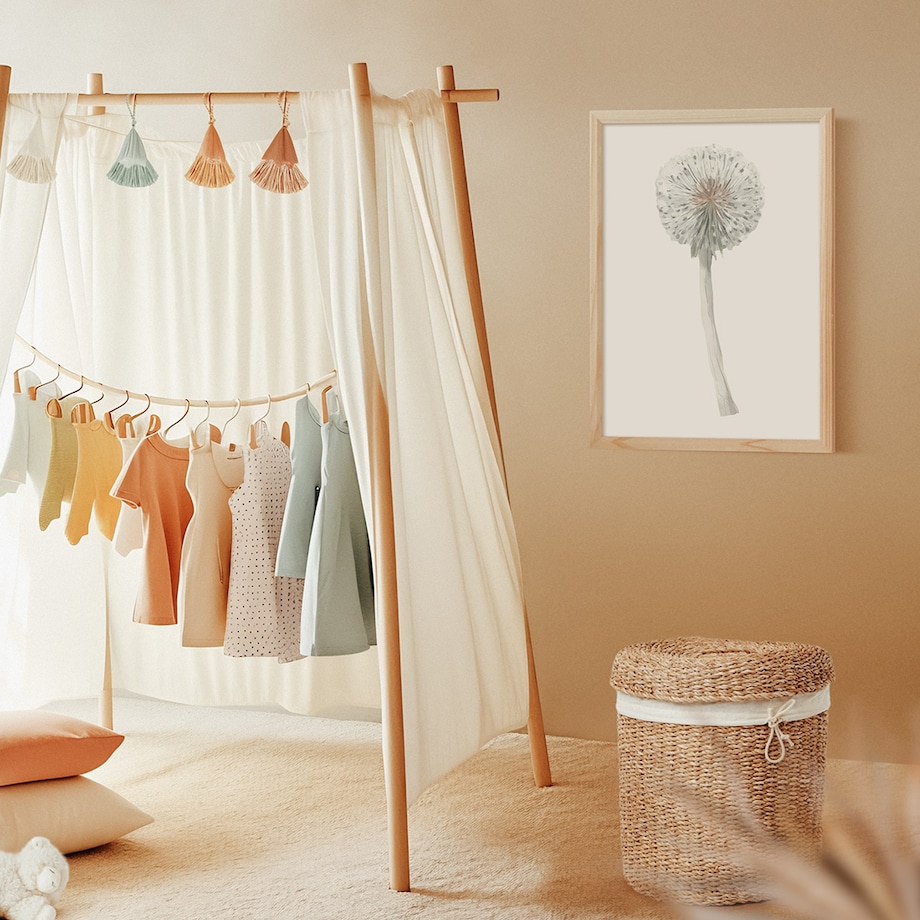 Plakat dla dzieci Dmuchawiec 30x40