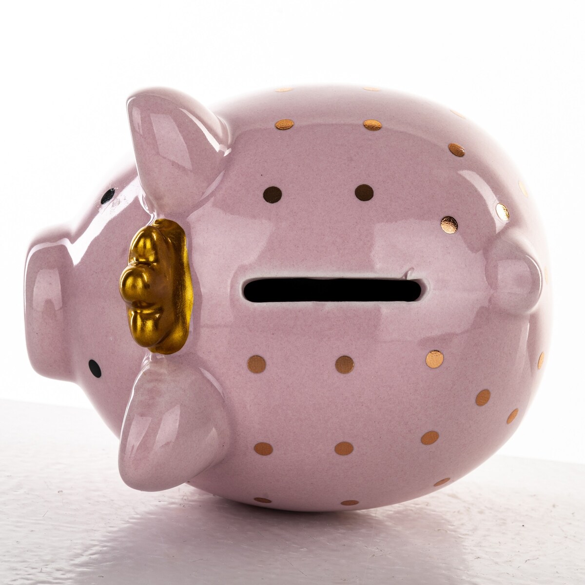 Skarbonka ceramiczna - 11x11x9 cm świnka PIGGY