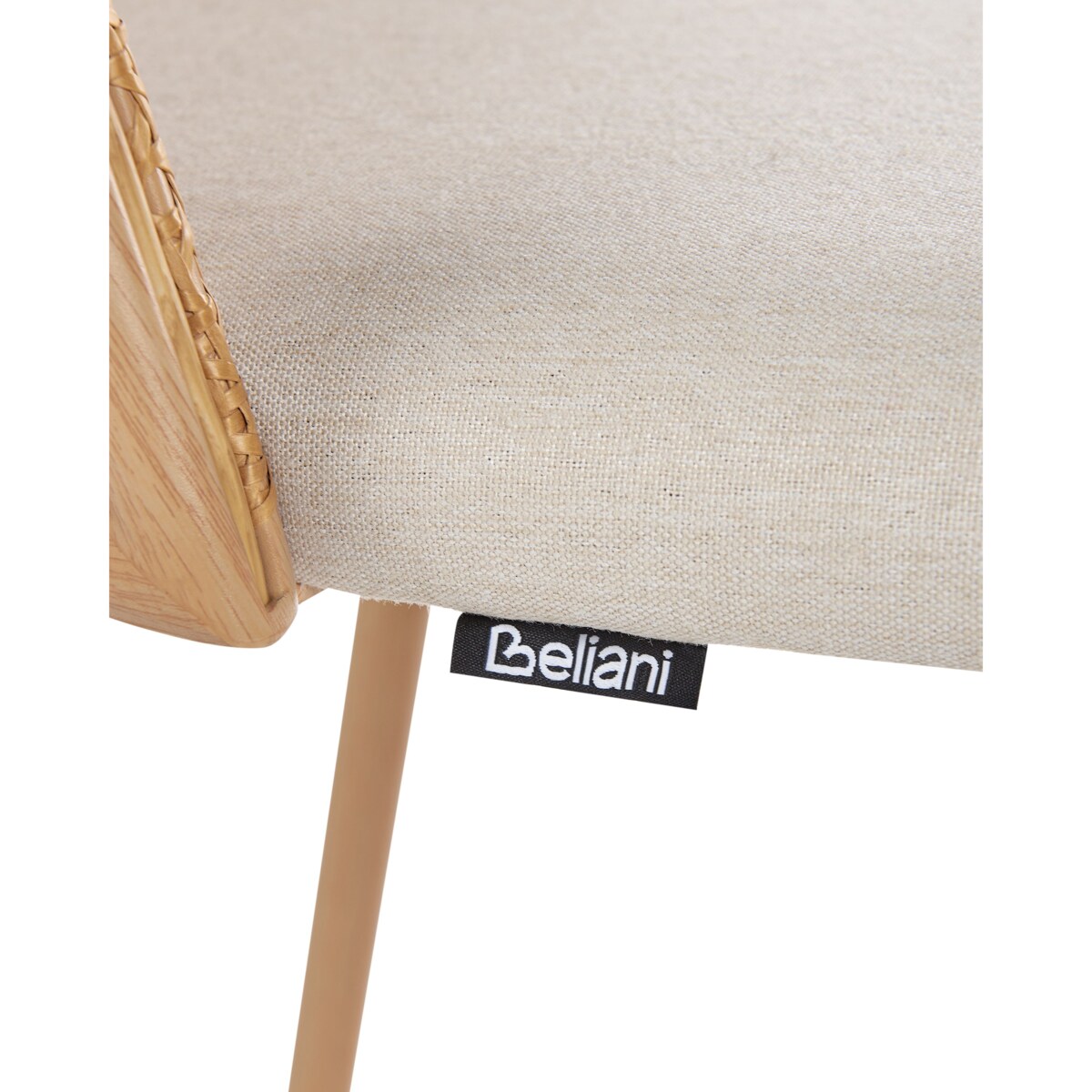 Zestaw 2 krzeseł barowych CORNELL Metal Jasnobrązowy