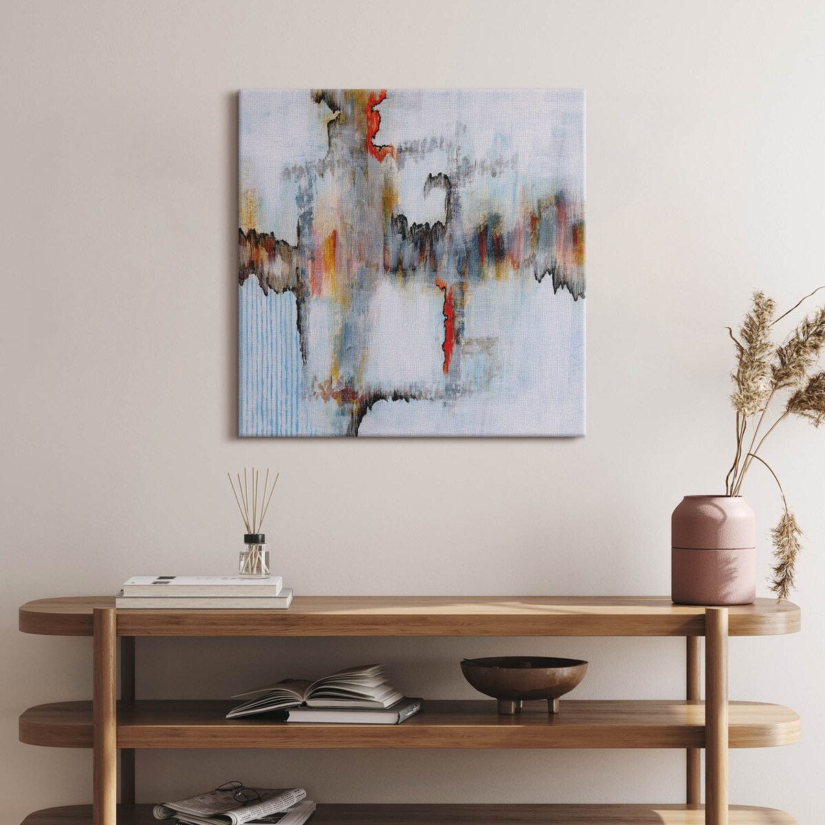 Obraz na płótnie Abstrakcyjne malarstwo, 60x60 cm