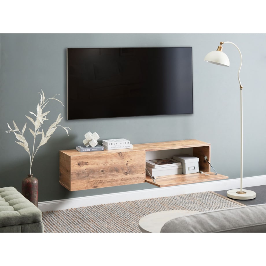 Wisząca szafka RTV GLADSTONE Brązowy