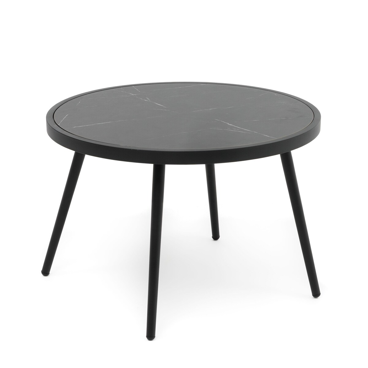 Zestaw mebli ogrodowych taras balkon aluminiowe BELIZE czarno beżowe