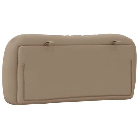 vidaXL Poduszka na wezgłowie, Hvar, cappuccino, 80 cm, sztuczna skóra