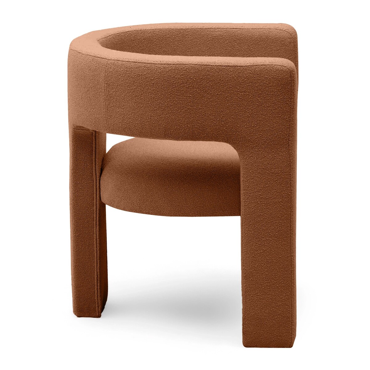 Fotel wypoczynkowy miedziany bouclé Tiana