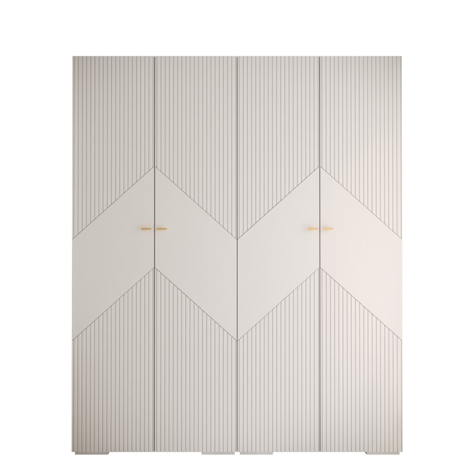 Szafa przesuwna Garderoba MANHATTAN RYFEL 2 200 gł. 47 biały