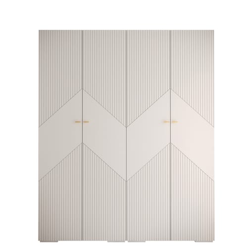 Szafa przesuwna Garderoba MANHATTAN RYFEL 2 200 gł. 47 biały