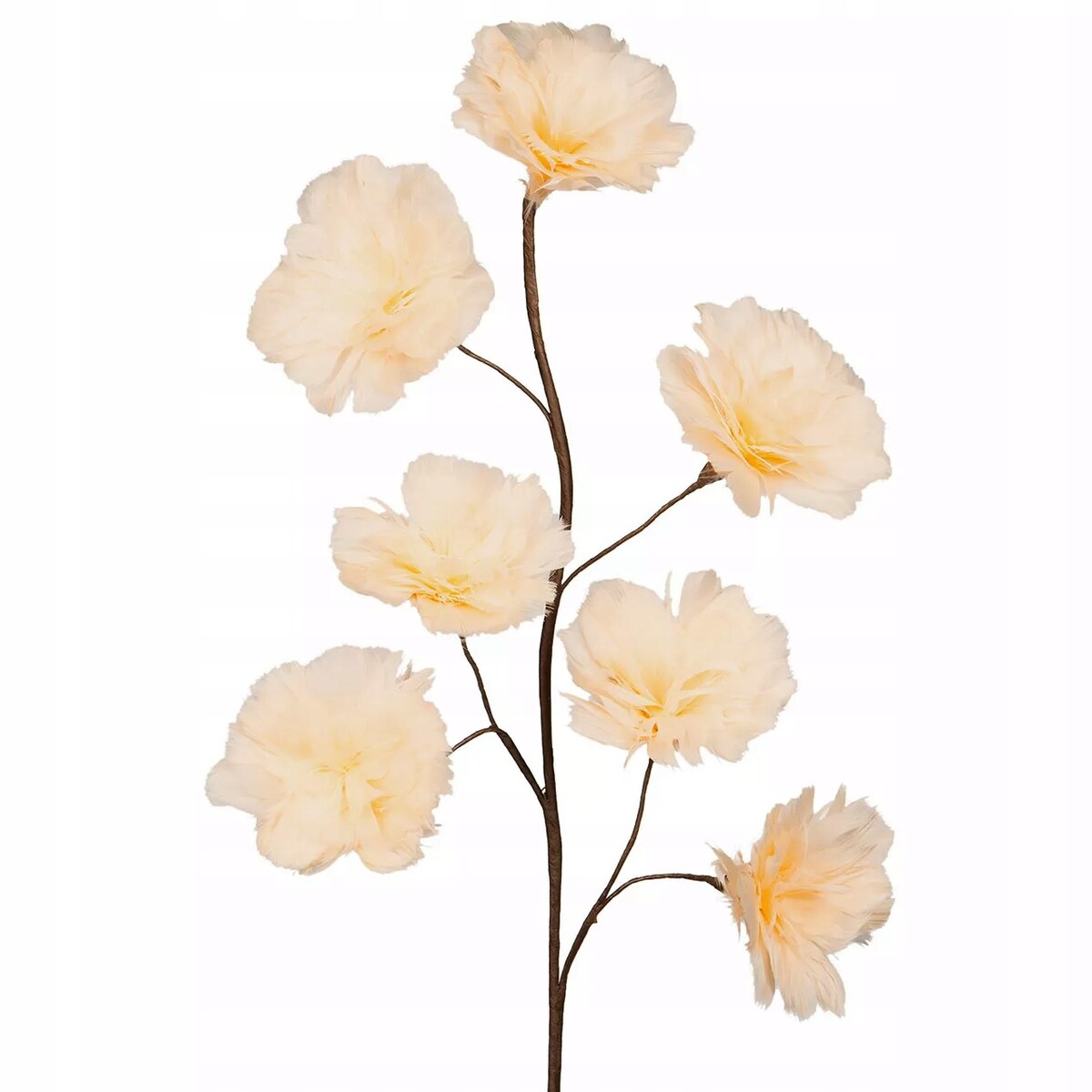 SZTUCZNA GAŁĄZKA kwiat dekoracyjna ozdoba do wazonu NATURALNE PIÓRA 100cm