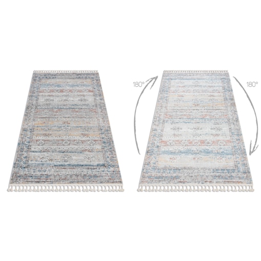 Dywan nowoczesny BELLE BN25A beż / niebieski 120x170 cm