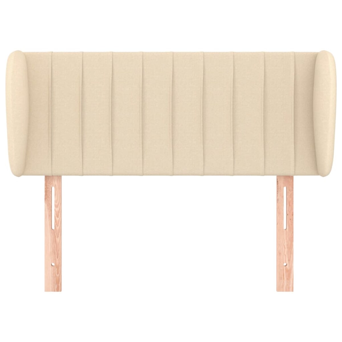 vidaXL Zagłówek uszak, kremowy, 83x23x78/88 cm, tkanina