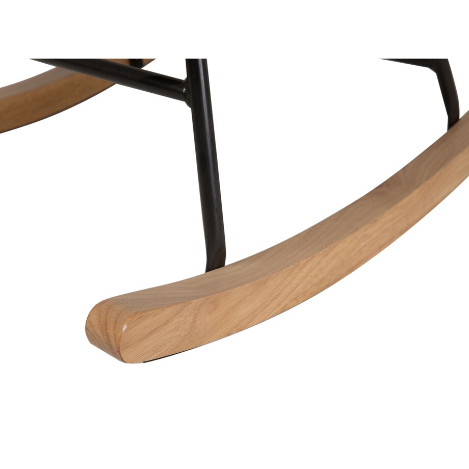 Fotel bujany welurowy szary OXIE