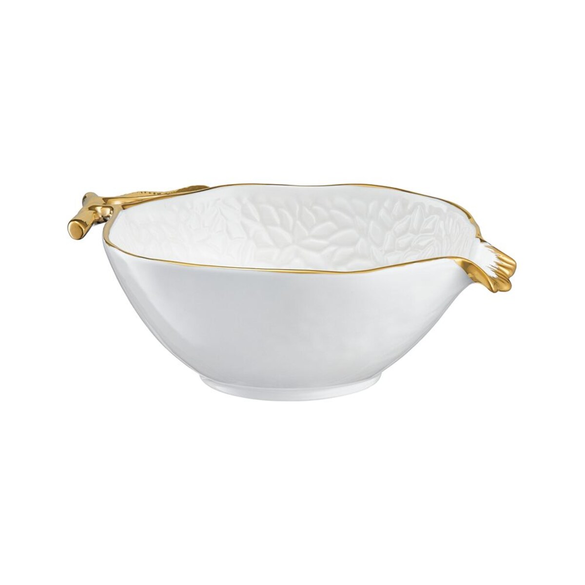 VILLA ITALIA Miseczka na owoce i przekąski 16 cm porcelanowa GRENADE WHITE