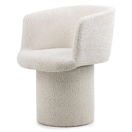 Fotel obrotowy, bouclé, kremowy Haco