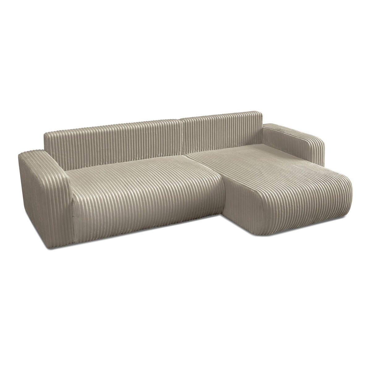 Narożnik PRESTIGE SOFT z funkcją spania i pojemnikiem na pościel, Tilia 08