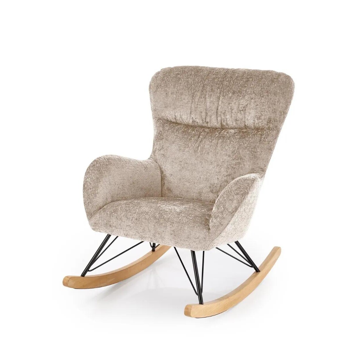 Fotel bujany CASTRO beżowy