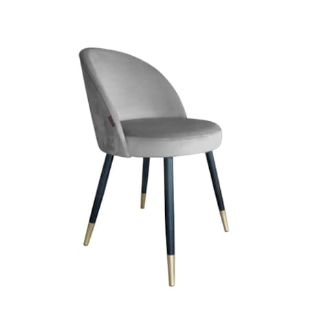 Krzesło TANEW VELVET GOLD szare