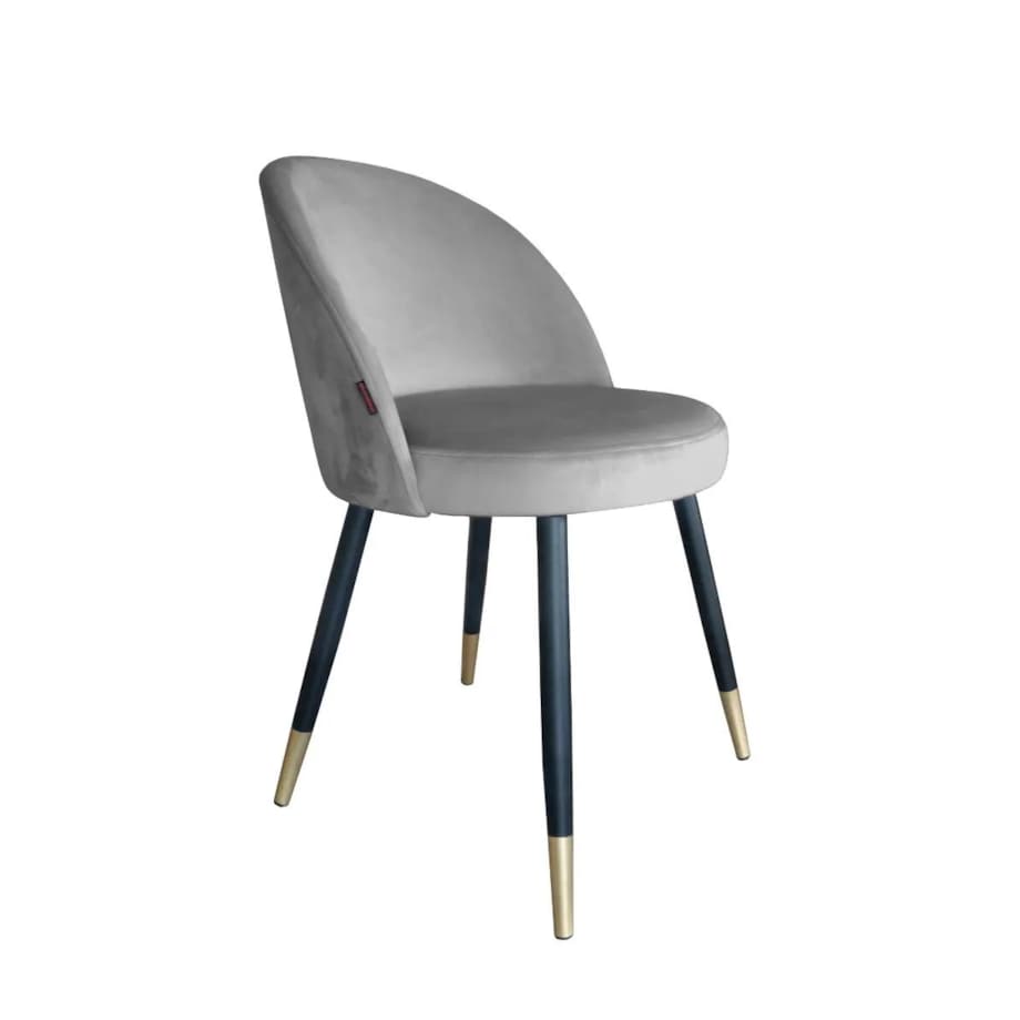 Krzesło TANEW VELVET GOLD szare