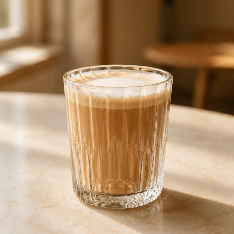 Zestaw 6 szt szklanek ryflowanych do latte, napojów, drinków 210ml SZK224ZESTAW6