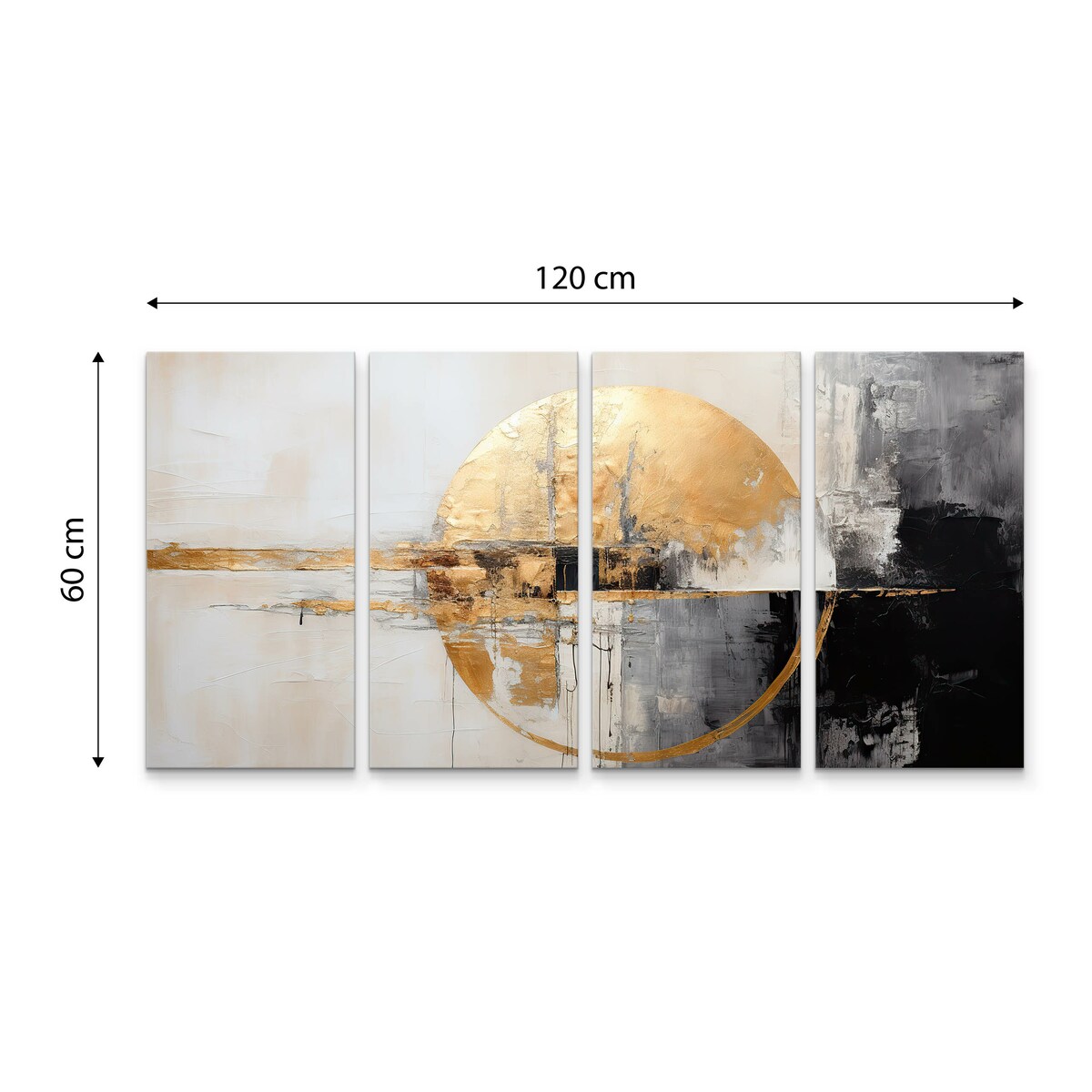 Obraz na płótnie Złota abstrakcja 120x60cm