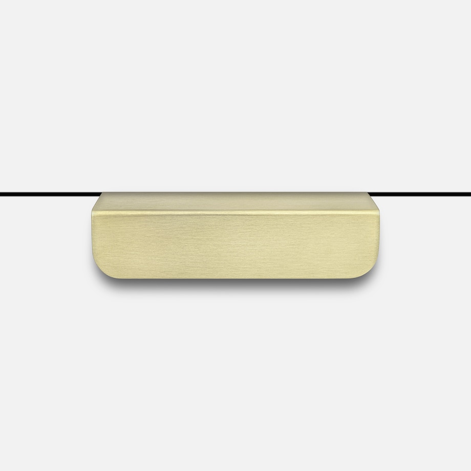 EDIT MATT uchwyt meblowy krawędziowy mosiężny szczotkowany