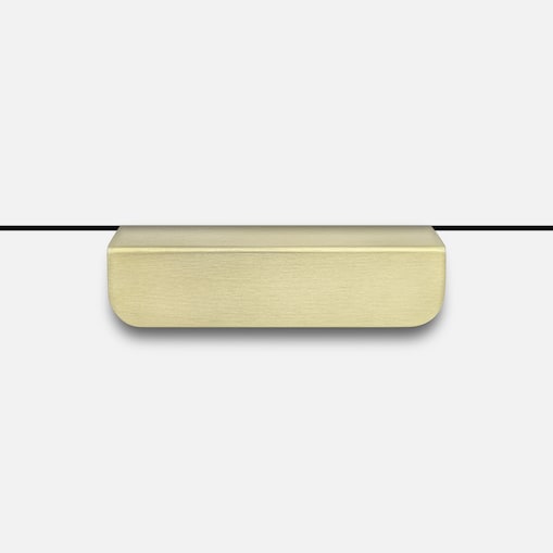 EDIT MATT uchwyt meblowy krawędziowy mosiężny szczotkowany