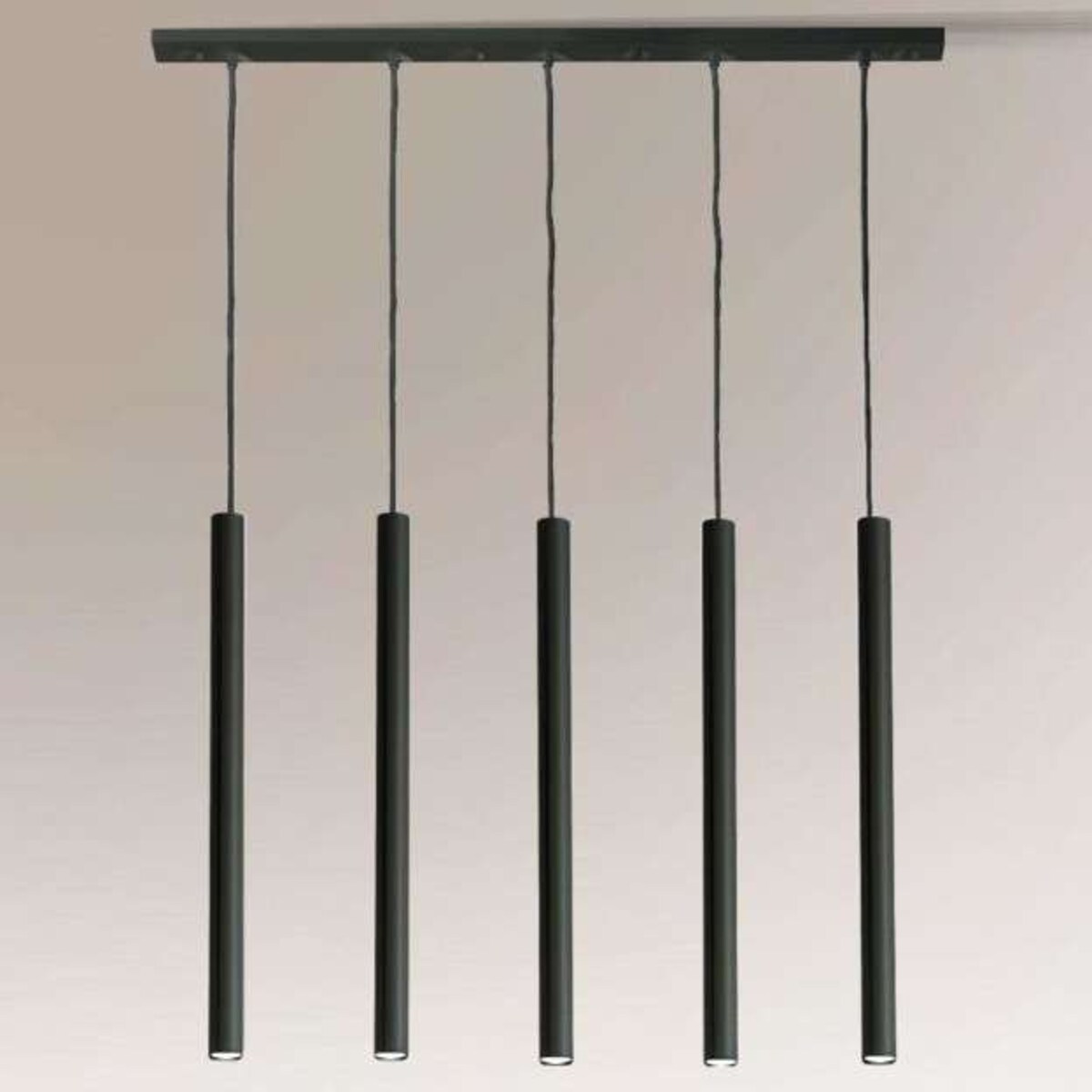 LAMPA wisząca YABU 5528 Shilo metalowa OPRAWA zwis LISTWA sufitowa sople tuby czarne