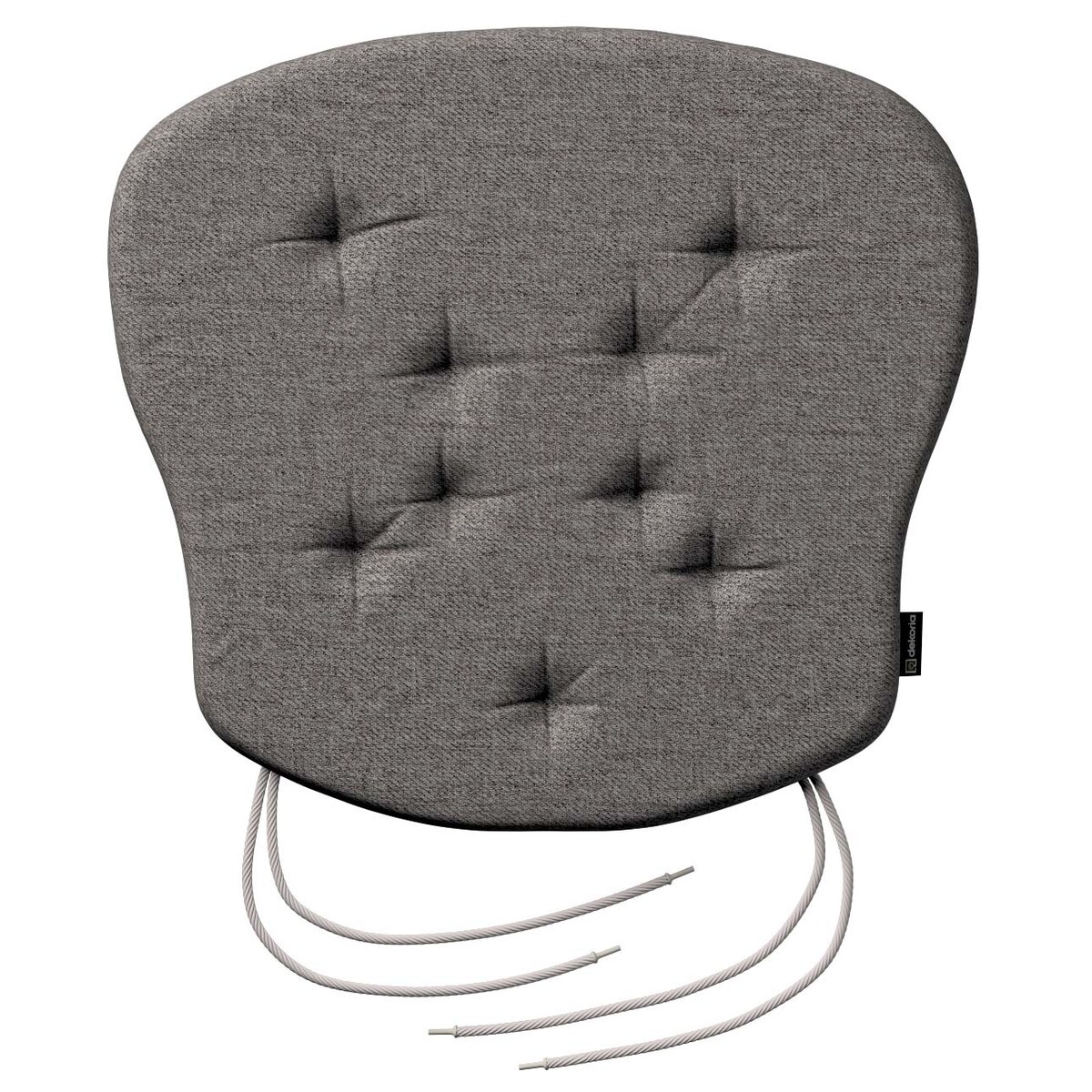 Poduszka na krzesło Filip, grafit, 41 x 38 x 3,5 cm, Edinburgh