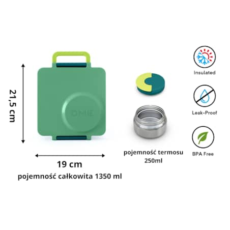 OMIE OMIEBOX lunch box z termosem, Meadow