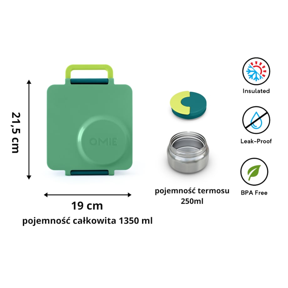 OMIE OMIEBOX lunch box z termosem, Meadow
