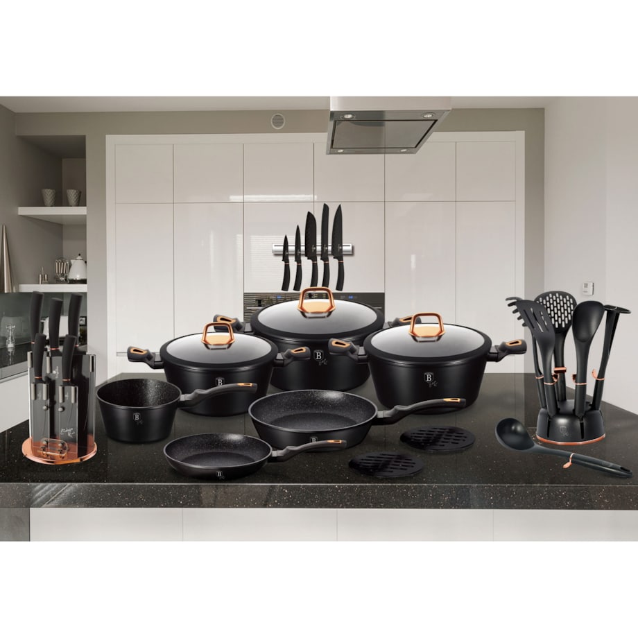 Garnek do mleka 1,2 l czarny Berlinger Haus BH-6138